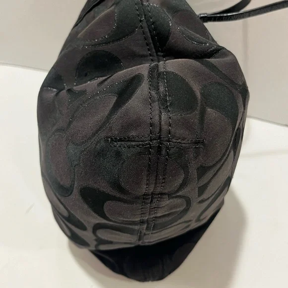 Coach Poppy Signature Logo Canvas Shoulder Bag - Picture 8 of 16